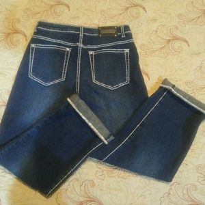 Sz 4 Tru Luxe Jeans with Rhinestone Hems